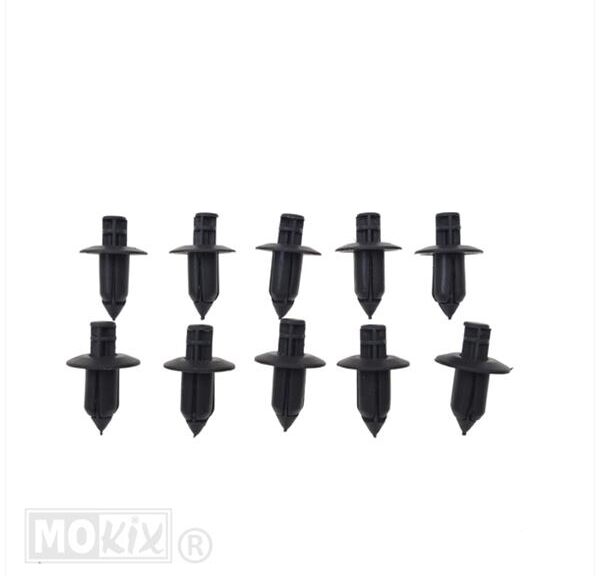 Tiknagel Kunststof Zwart 8.0mm 10stuks