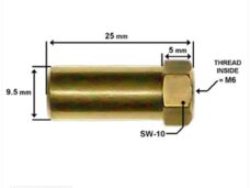 Uitlaatmoer Puch Maxi M6 Lang (1) - Bollard