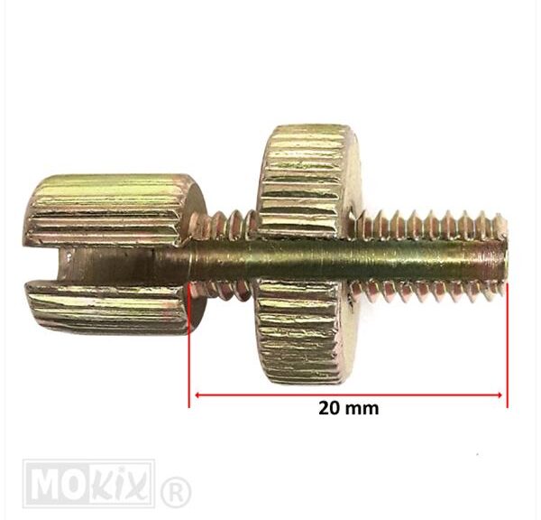 Kabelstelbout M6 MET Gleuf 20mm - Bollard