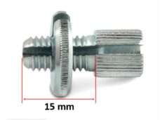 Kabelstelbout M8 MET Gleuf 15mm - Bollard