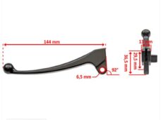 Hevel REM China 4T GY6 Scooter Zwart Links - MKX