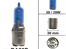 Lamp BA20D 12V 35/35W Halogeen Super White (1) - Bollard