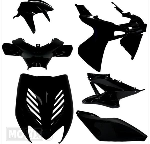 Plaatwerk KIT Yamaha Aerox Tuning MAT Zwart - MKX