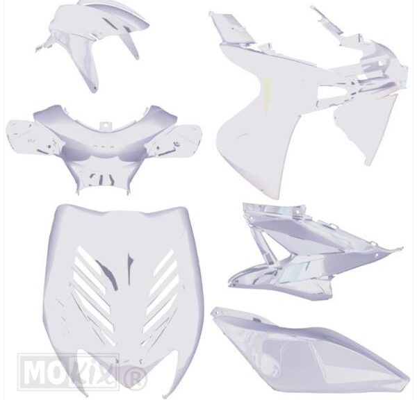 Plaatwerk KIT Yamaha Aerox Tuning Metallic WIT - MKX