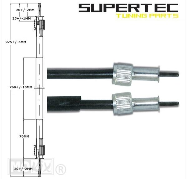 Kabel KM Teller Peugeot V-Clic Supertec