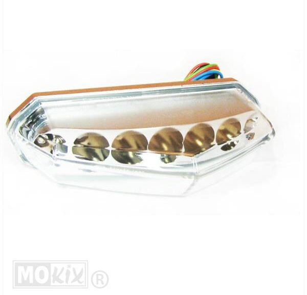 Achterlicht UNI LED + RAW 7 LED CE
