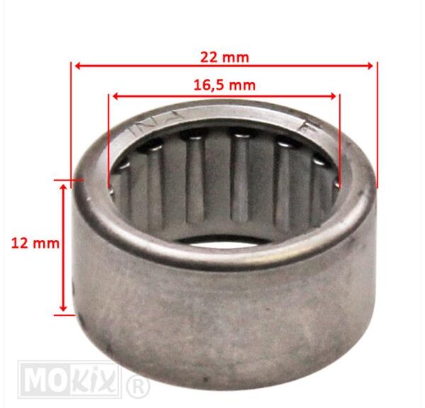 Naaldlager Snaarschijf Peugeot Smal 22x16.5x12 - BAC