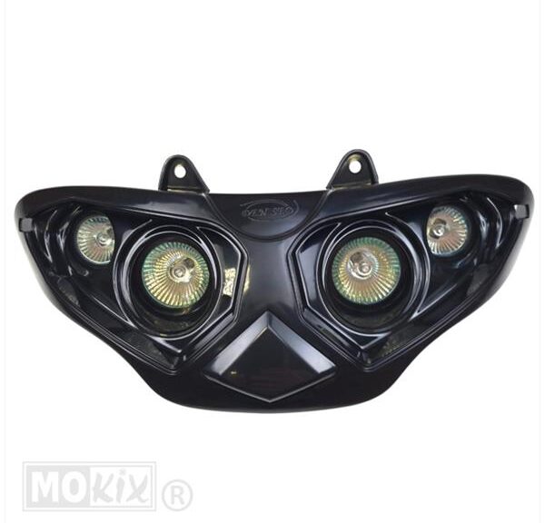 Koplamp Piaggio RUNNER99 Quattro Zwart"