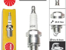 Bougie NGK BP4 Sparta MET (1)