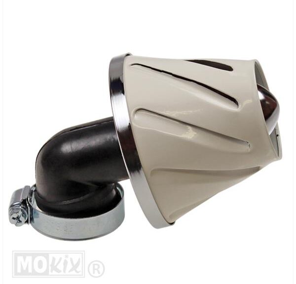 Powerfilter Helix 28/35 Haaks 90° WIT Supertec