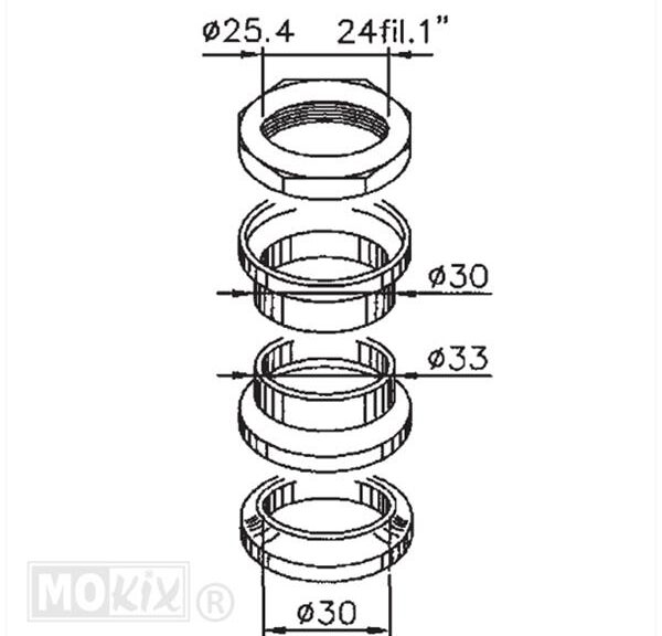 Balhoofdset SYM MIO (6 Delig) - Supertec