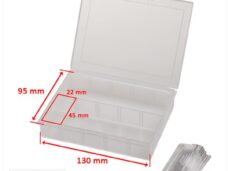 Sorteerdoos Transparant Klein 130x95mm 10 Vaks - MKX