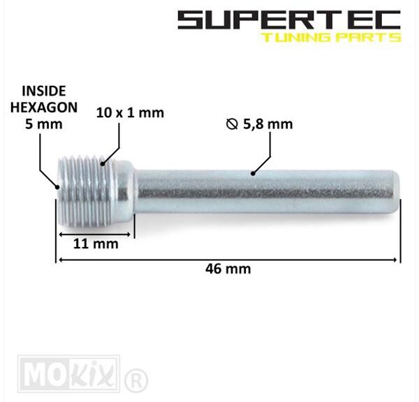 Remklauw Stift Piaggio Runner/FLY - Supertec
