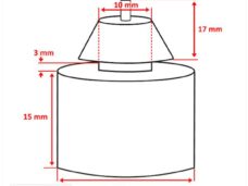 Middenstandaard Stootrubber China 4T GY6 3mm - Supertec