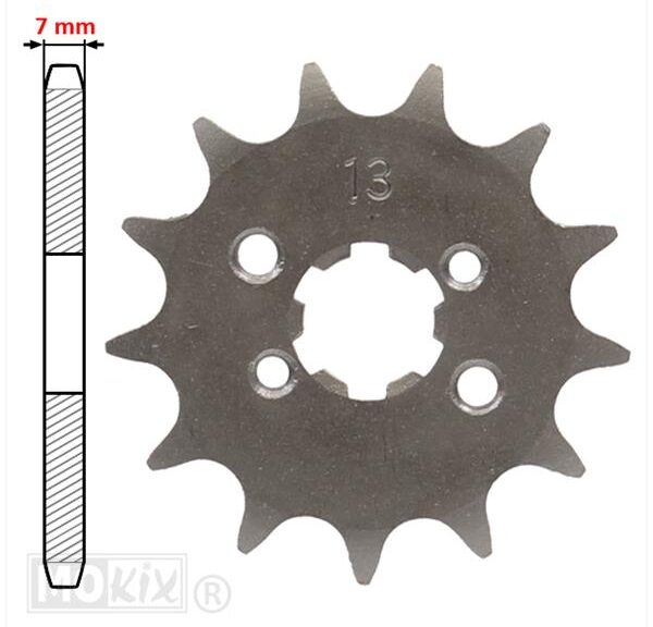 Voortandwiel Derbi Senda-SM (428) 13tands IGM