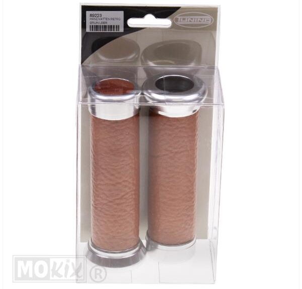 Handvatten Retro Bruin Leer 130mm