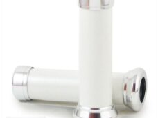 Handvatten Retro WIT Leer 130mm