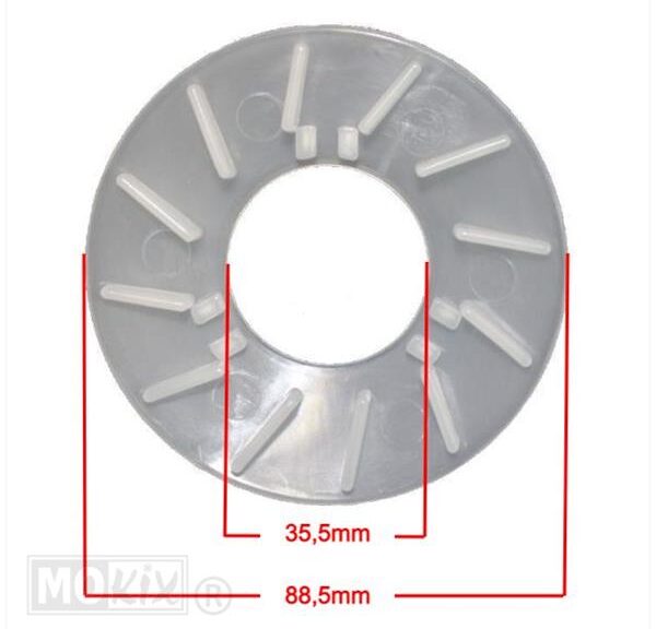 Half Poelie/Koelvin China 4T GY6 Vario PVC ST - Supertec