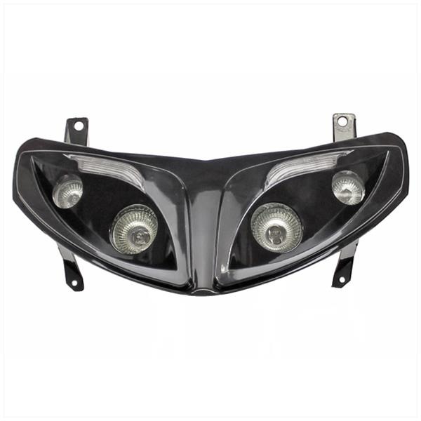 Koplamp Peugeot Speedfight 2 Zwart +LED H4 - Afbeelding 3