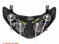 Koplamp Peugeot Speedfight 2 Zwart +LED H4