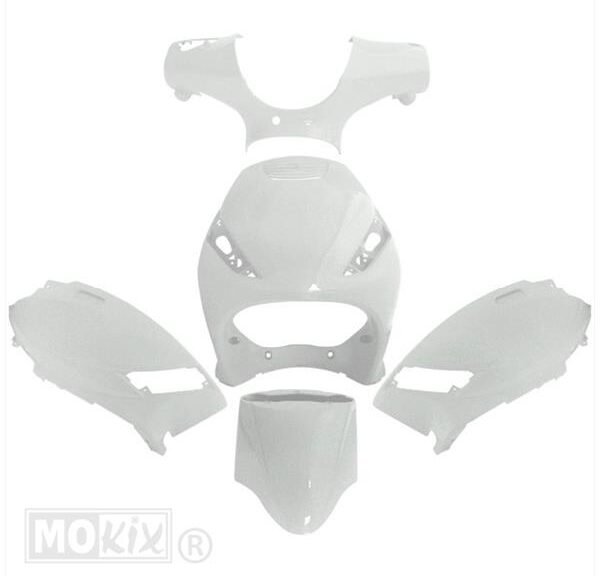 Plaatwerk KIT Piaggio ZIP00 AC (5) WIT" - MKX