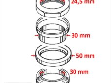 Balhoofdset SYM Fiddle/Orbit/Symphony 2 & 3 50cc - Supertec