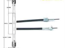 Kabel KM Teller Peugeot Kisbee Supertec