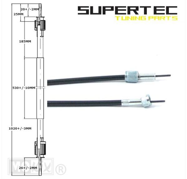 Kabel KM Teller Peugeot Kisbee Supertec