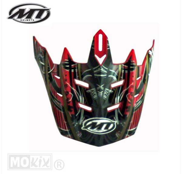 Helm Klep MX-1 Plague Rood - MT Helmets