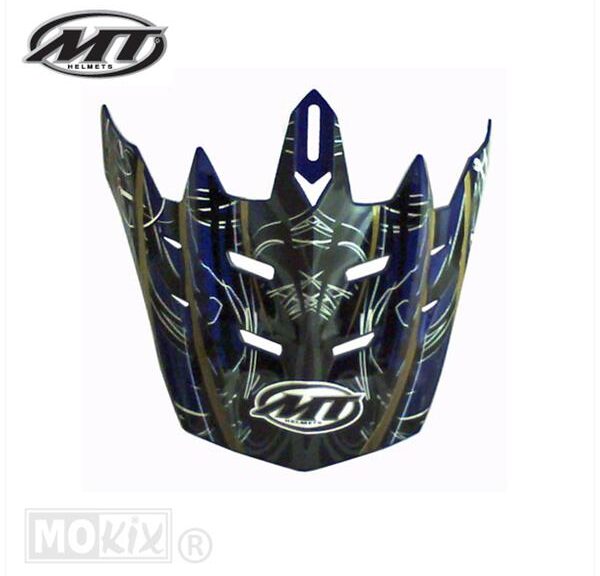 Helm Klep MX-1 Plague Blauw - MT Helmets