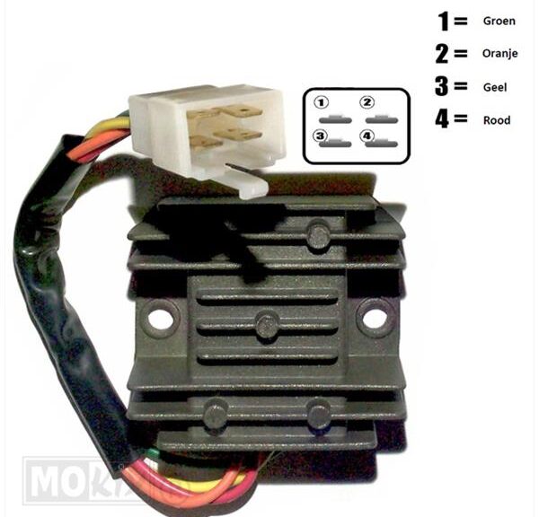Regulator China 4T GY6 Kabel 4polig
