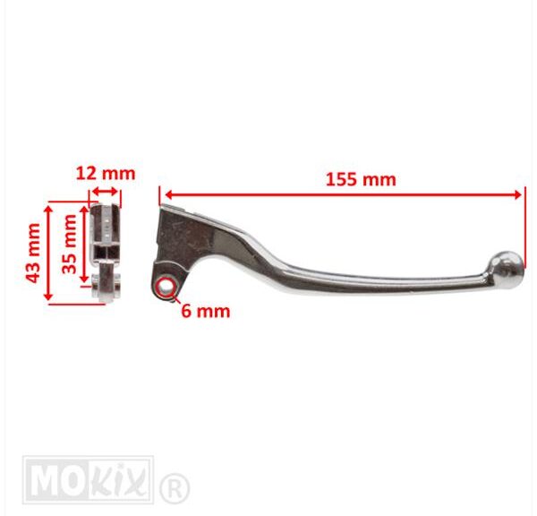 Hevel REM Tomos A35>07 (VO Handle) ALU Rechts