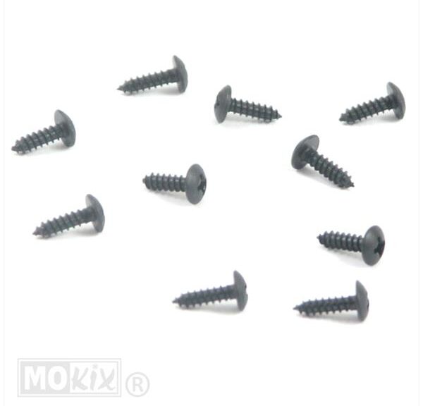 Parkerset 3.0x10.0 Zwart      10st - Bollard