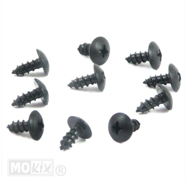 Parkerset 5.0x12 Zwart      10st - Bollard