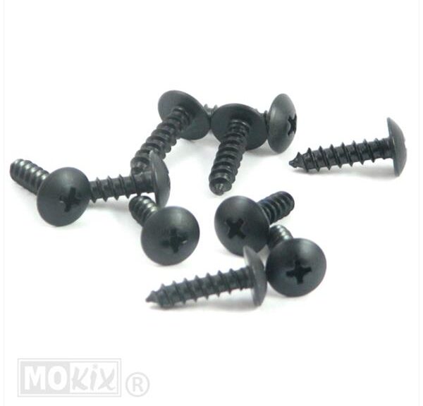 Parkerset 5.0x20 Zwart      10st - Bollard