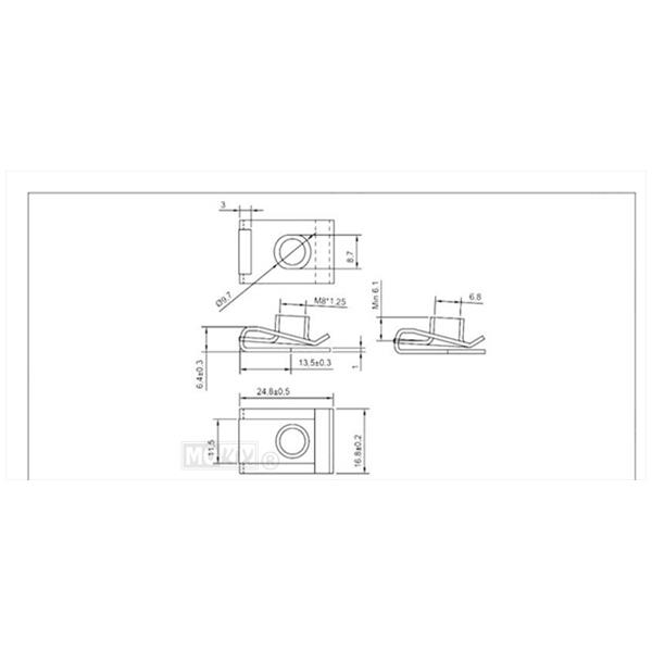 Speednut SET M 8 Metrisch 10st - Afbeelding 3