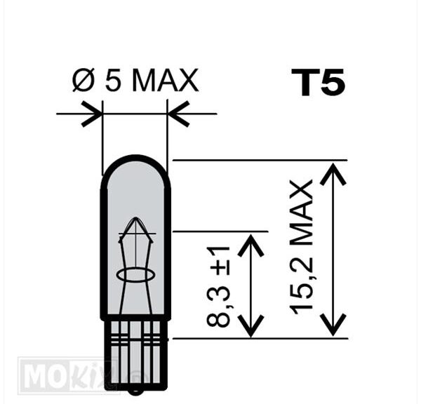 Lamp T05  12V 2.3W (1)