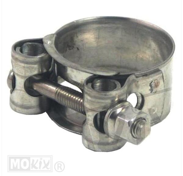 Uitlaatklem Bocht 48-51mm RVS - Silex