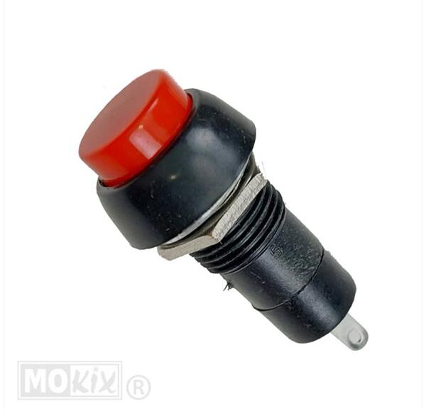 Drukbutton UNI Rood 12mm Inbouw