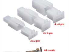 Connector Stekker Plugset 2/4/6 Pins 108delig