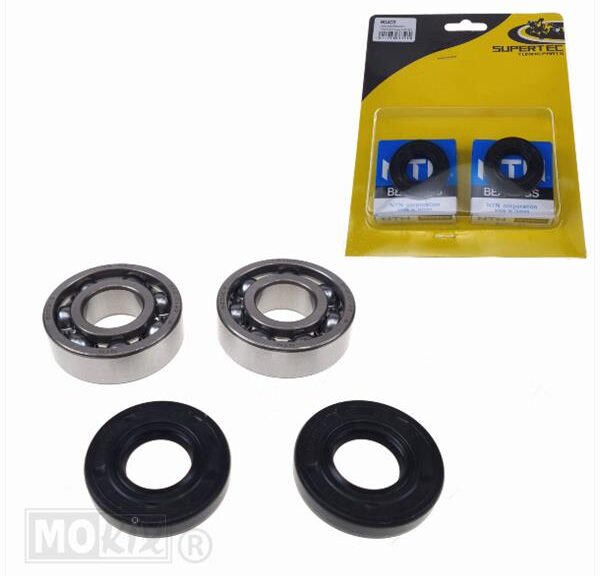 Lager/Keerringset Tomos A35 4delig 2x6203/C3 - Supertec