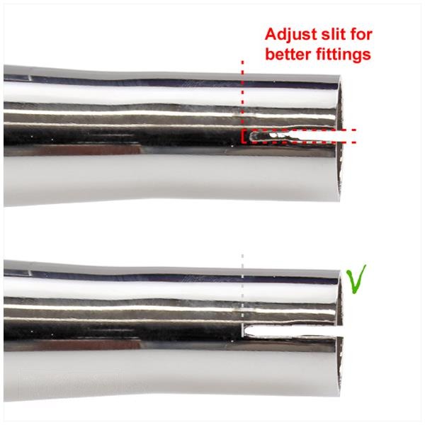 Uitlaat Universeel 55mm/28mm 575mm Sigaar Silex - Afbeelding 4