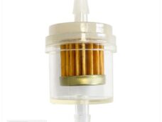 Benzinefilter UNI Voor 6mm Slang Rond GY6 (1) - Supertec