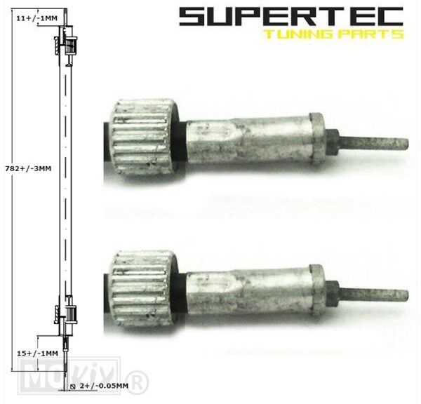 Kabel KM Teller VDO 75cm Zwart Supertec