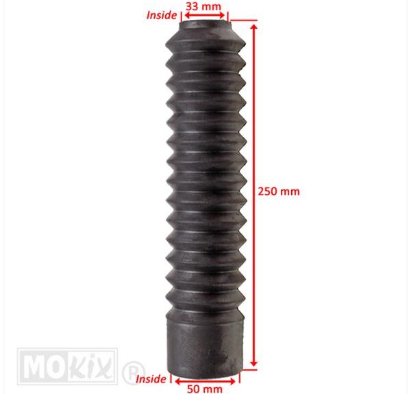 Voorvorkrubber Honda MT50 Kort 250 Zwart (Set) ST - Supertec