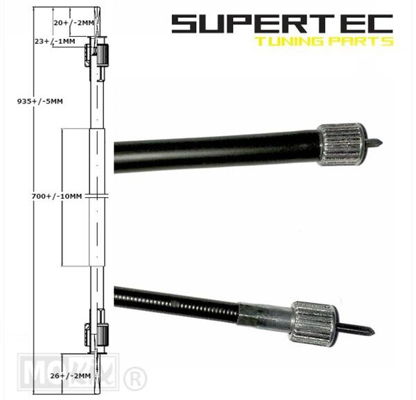 Kabel KM Teller Yamaha BW'S-R/Booster/NG/Slider - Supertec