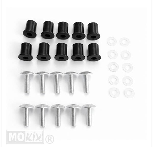 Plugset M6 ALU/Rawl Plug 10stuks