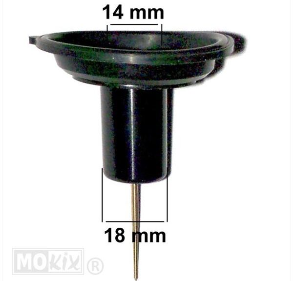 Gasschuif Membraan China 4T GY6 18mm