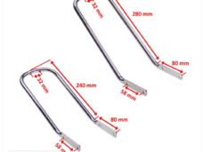 Voorspatbord Beugel SET Kreidler Chroom - Supertec