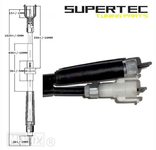 Kabel KM Teller Aprilia Habana Mojito (Piaggio) - Supertec